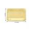 10 GOLD 6" Mini Rectangle PAPER SERVING TRAY Scalloped Design